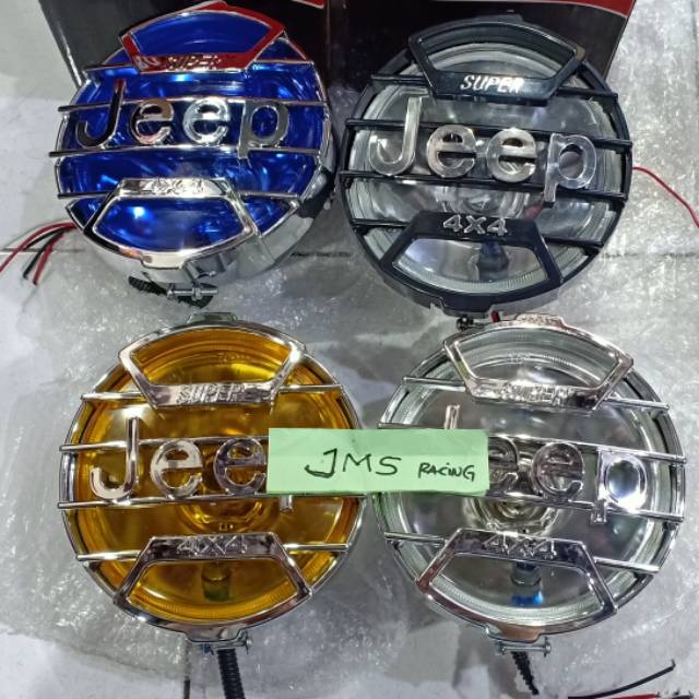 Lampu depan jeep bulat telaris universal yamaha rxk vixion scorpio honda tiger mega pro gl pro dll