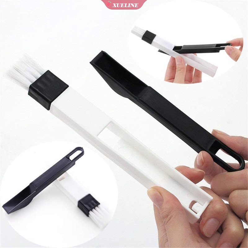 2 in 1 Sikat Pembersih Lipat Multifungsi Untuk Jendela / Keyboard