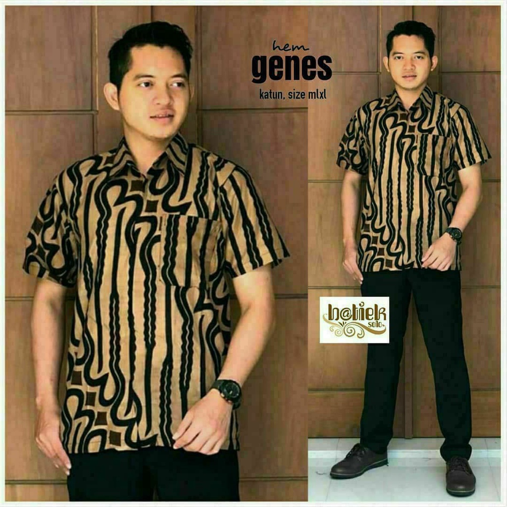 BIG SALE KEMEJA BATIK PRIA LENGAN PENDEK BAJU BATIK PRIA M L XL XXL JUMBO BATIK KANTOR MODERN MURAH