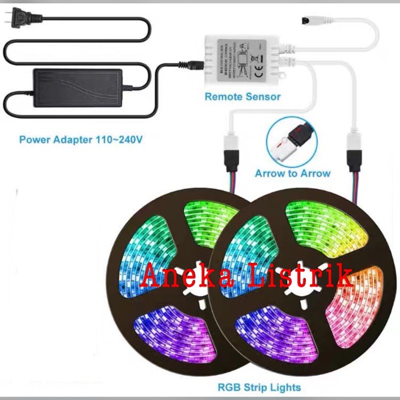 LAMPU LED STRIP 5050 3528 2835 RGB 5M 10M