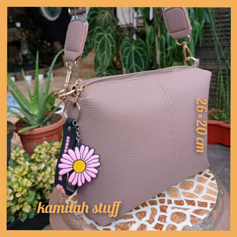 Kamilahstuff Tas Selempang Papirut Wanita Aster