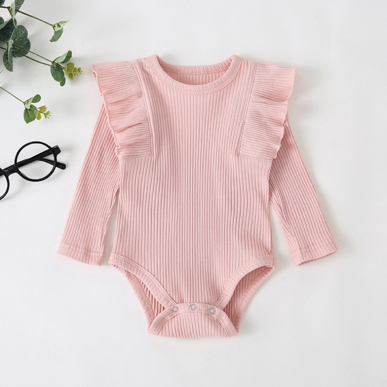 A113- NEW Set  baju jumper dan celana dengan bandana  /pakaian romper bayi  perempuan bandana polos