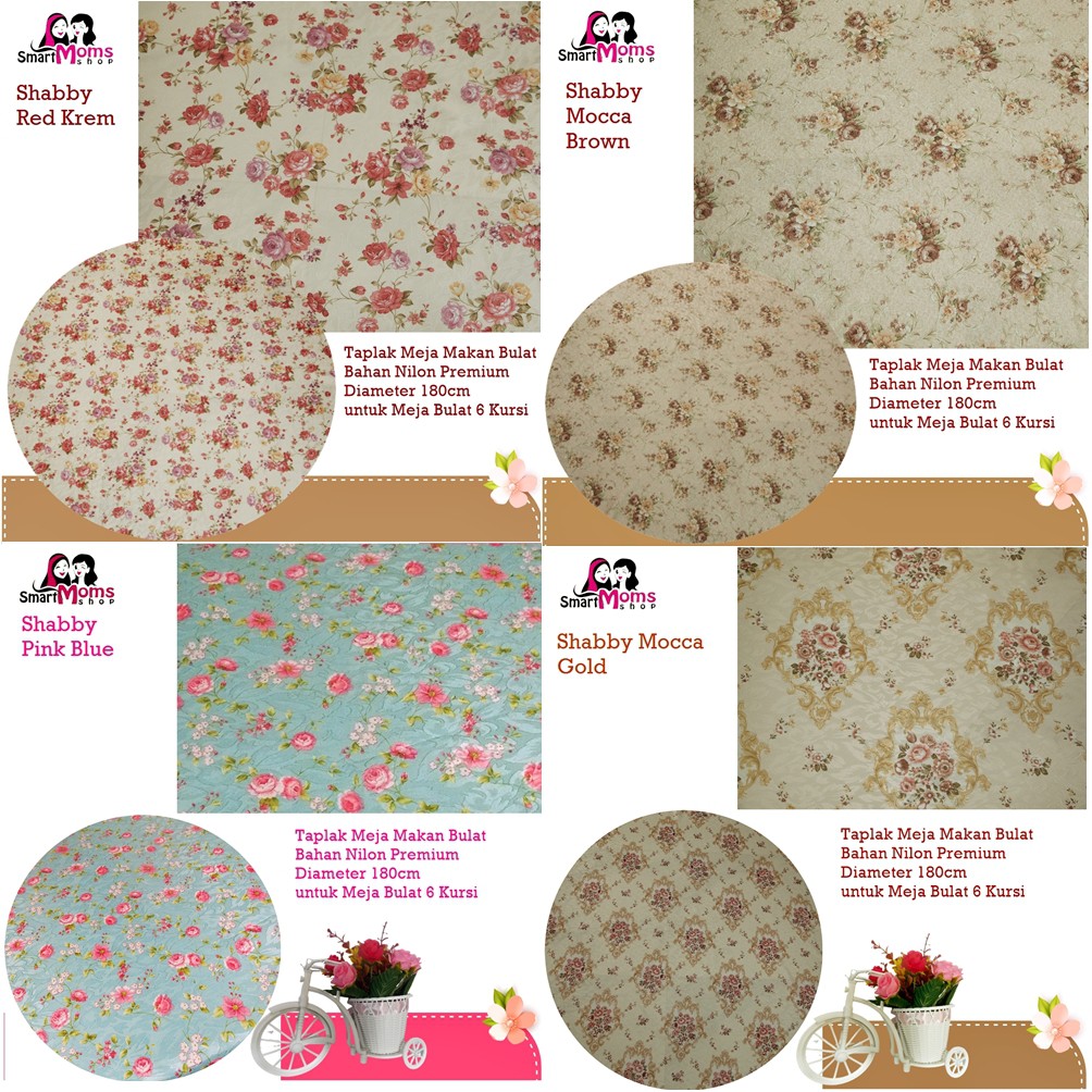 TAPLAK MEJA MAKAN SHABBY CHIC BULAT CAMELLIA PINK UNTUK TAPLAK MEJA MAKAN SHABBY CHIC BULAT CAMELLIA PINK UNTUK