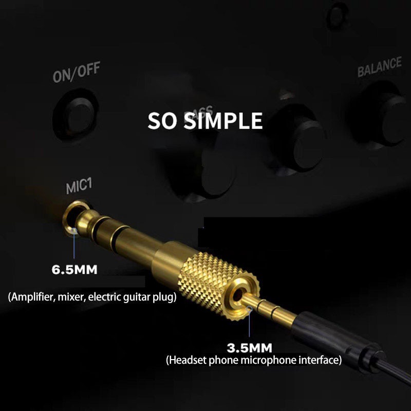 Headphone Jack Adapter 6.5mm to 3.5mm Male to Female 3.5mm 1/8 ke 6.5mm 1/4 Stereo 1 PCS  Adapter Jack headphone ke Amplifire Jack Besar 3.5mm Socket to 6.5mm Jack Plug Audio Stereo Adaptor Gold Premium Quality 6.5mm 1/4 inch Headphone Adapter