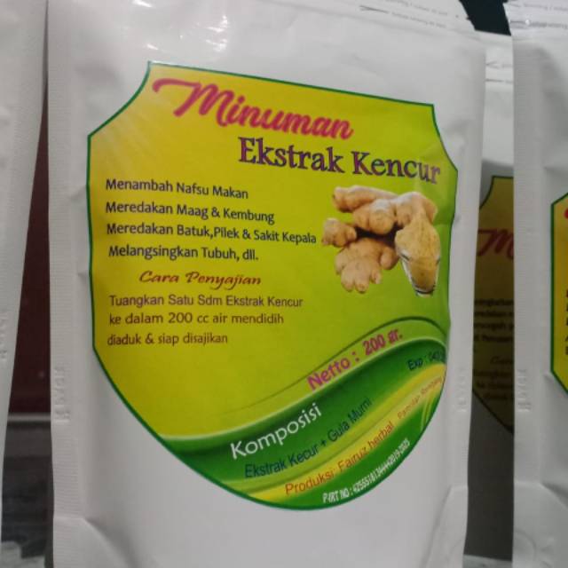 

MINUMAN EKSTRAK KENCUR