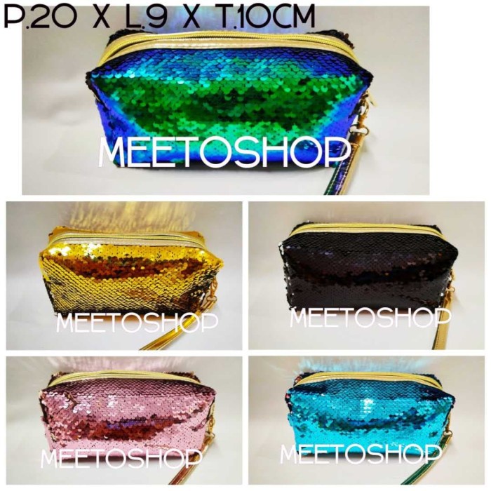 

Mantap Tempat Pensil Sequin Berubah Warna Pencil Case Anak Pouch Tas Kosmetik Terbatas