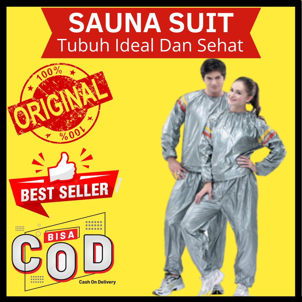 Sauna Suit jaket sauna Pelangsing Keringat Sauna Olahraga Jaket Olah Raga Jaket Jogging