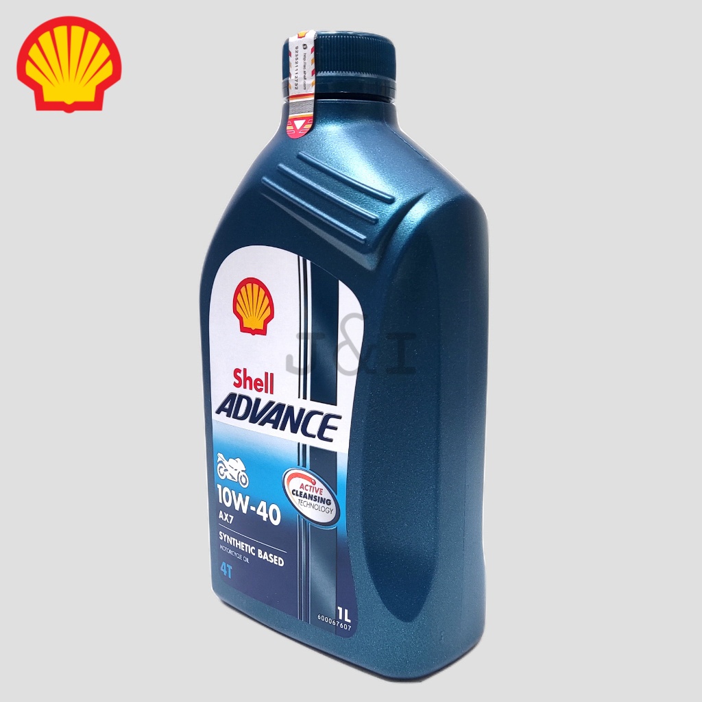 Oli Shell Advance AX7 10W-40 API SN JASO MA2 1 Liter