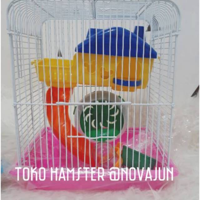 Kandang hamster minimalis fullset