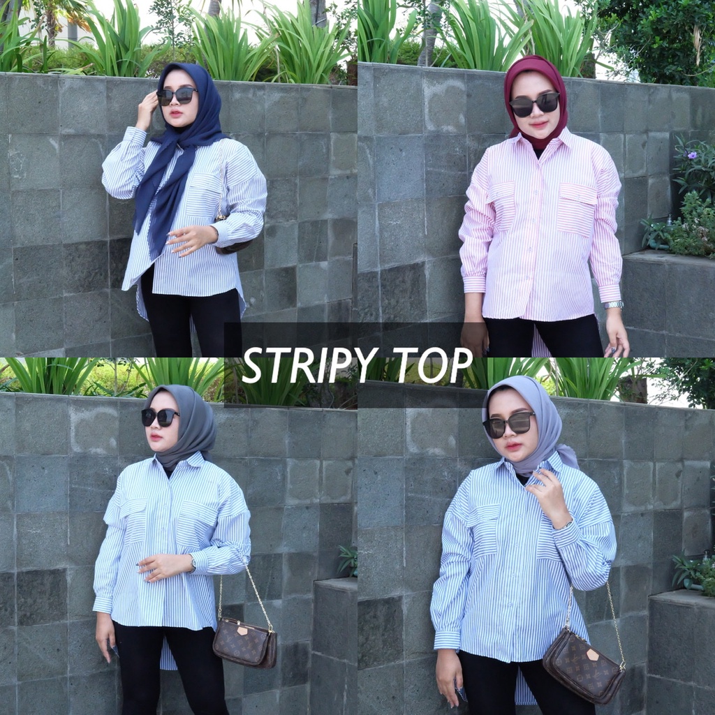 STRIPY TOP KEMEJA