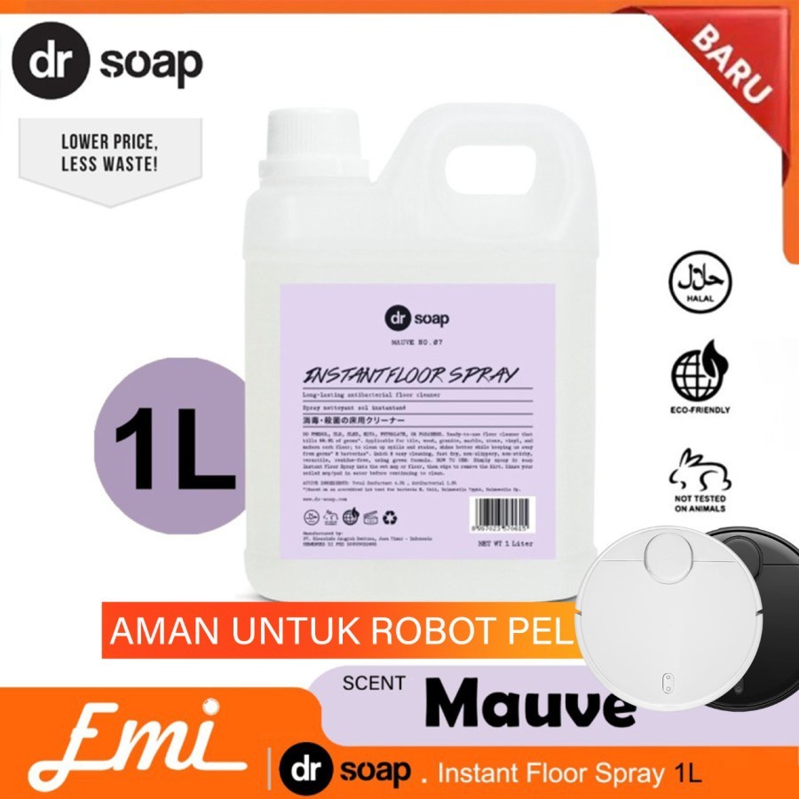 dr soap Instant Floor Spray 1L Sabun untuk Robot Vacuum Cleaner 1Liter