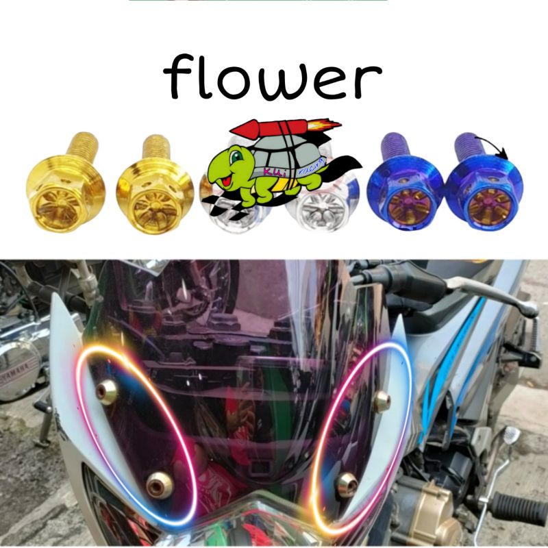 baut probolt flower visor satria fu 150