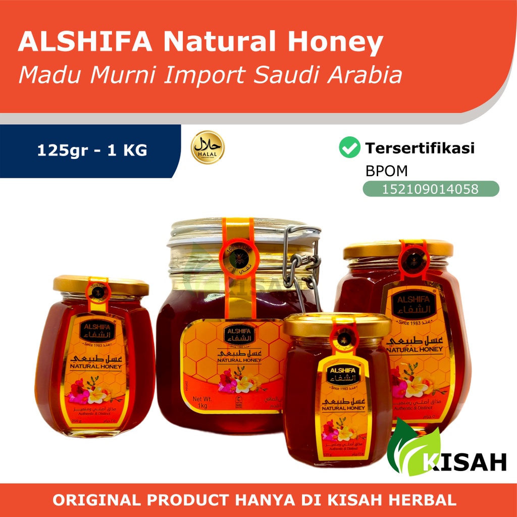 ALSHIFA Natural Honey - Madu Murni Alam Saudi Arabia