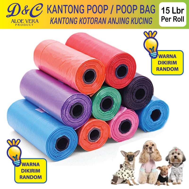 KANTONG PLASTIK PUP DOG CAT POOP BAGS TRASH BAG ANJING KUCING