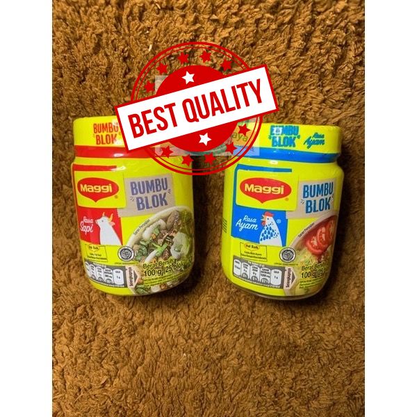 MAGGI BLOK SAPI / AYAM isi 25 BLOK cube (4gr) Bumbu kaldu bubuk Penyedap Rasa 100gr 25 blok