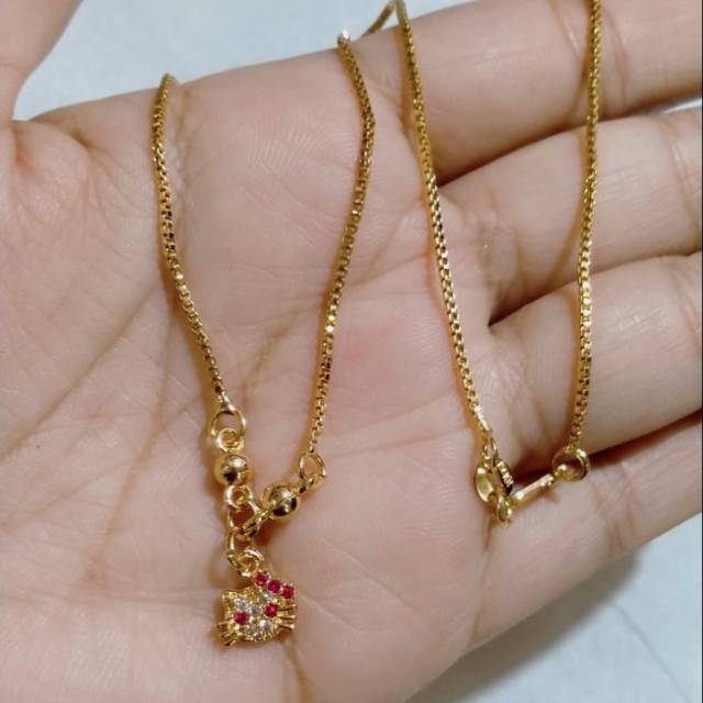 Kalung Anak Helo Kitty Permata Cantik Xuping