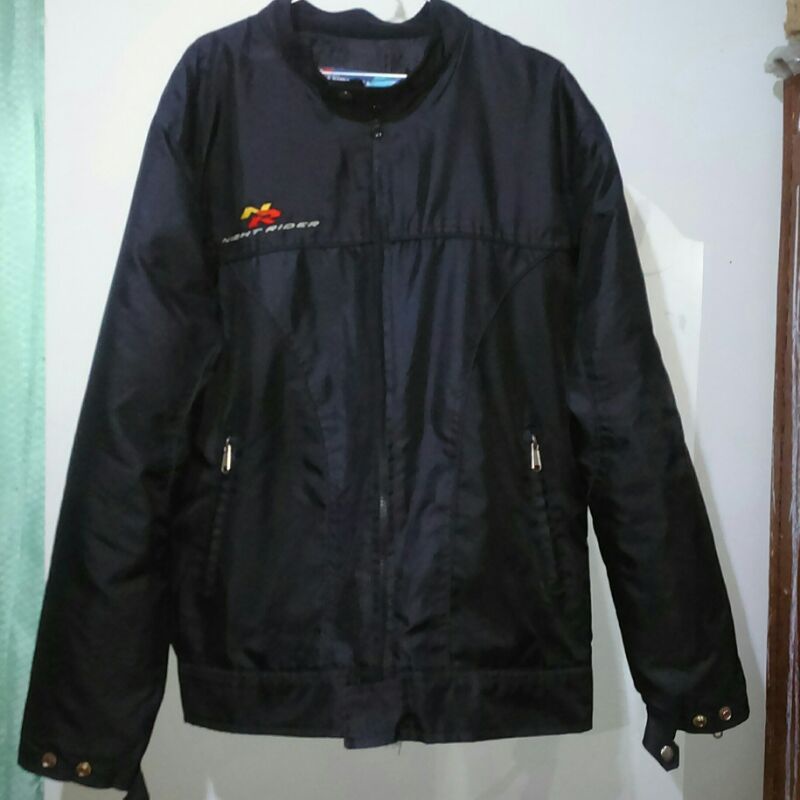 Jaket suzuki nr night rider susuki shogun 125nr black hitam skywave skydrive smash biker bikers moto