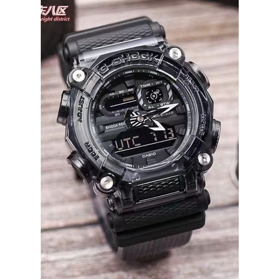 Autolight Jam Tangan Rubber GA900 Jam Tangan Dualtime Gshock Pria Anti Air