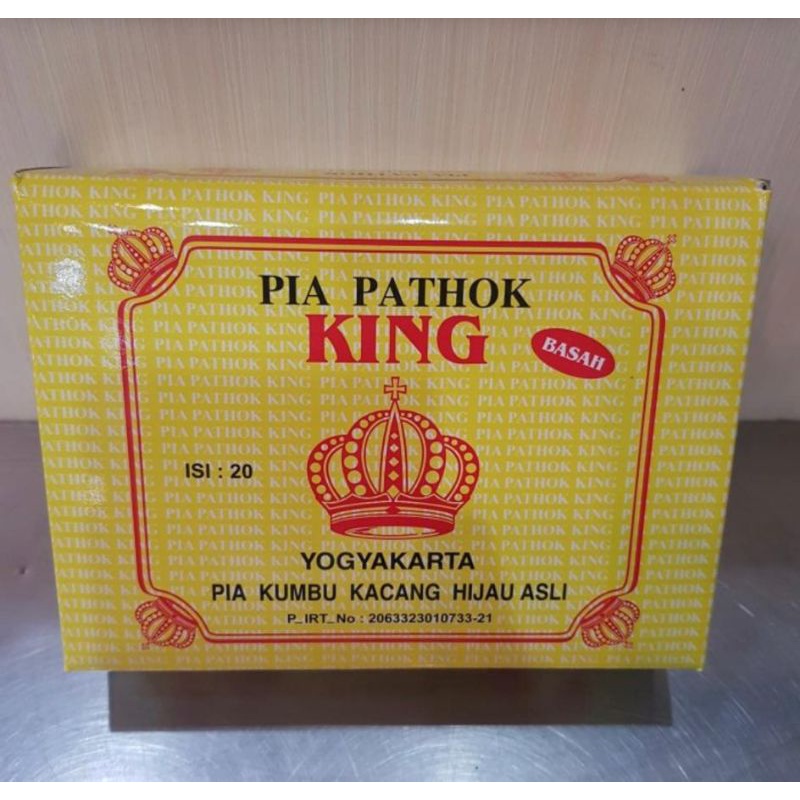 pia pathok basah king isi 20 bakpia khas jogja