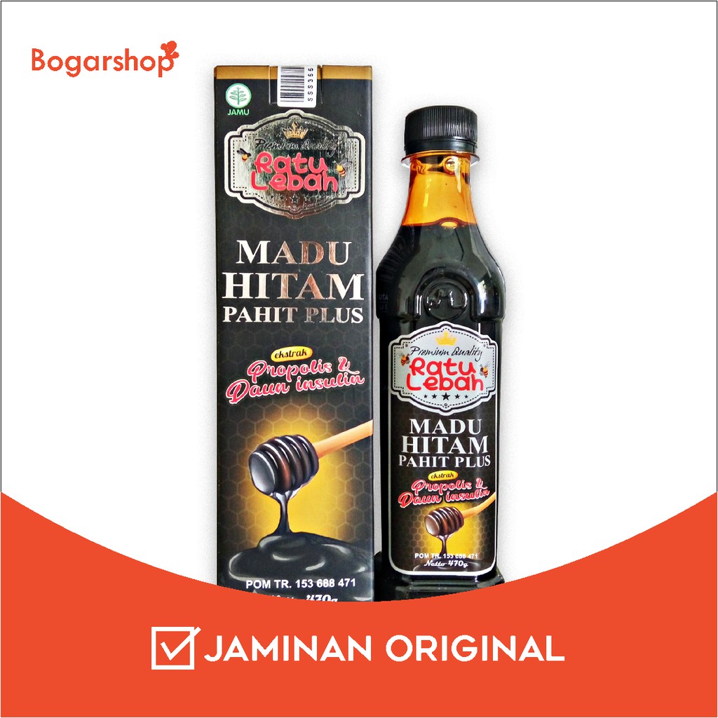 

Madu Hitam Pahit Plus Ratu Lebah Isi 470 Gram