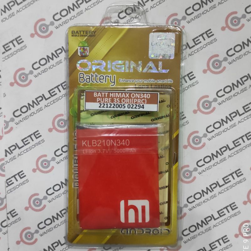 BATERAI HIMAX ON 340 | BATT HIMAX PURE 3S ORIGINAL