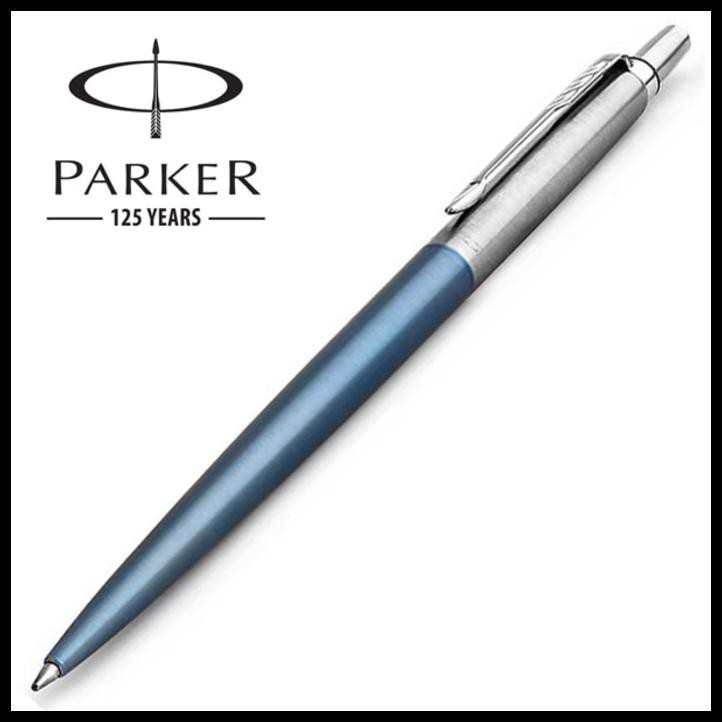 

(New!!!) Pen Parker Jotter Waterlooblue Ballpoint - Full Stainless Body !!!