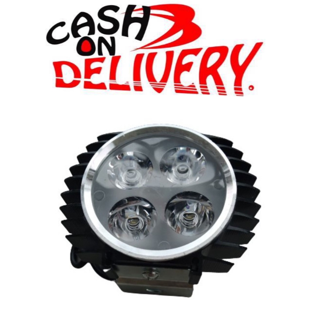 HITAM LED Lampu Sorot Tembak Luxeon 4 Mata Slim