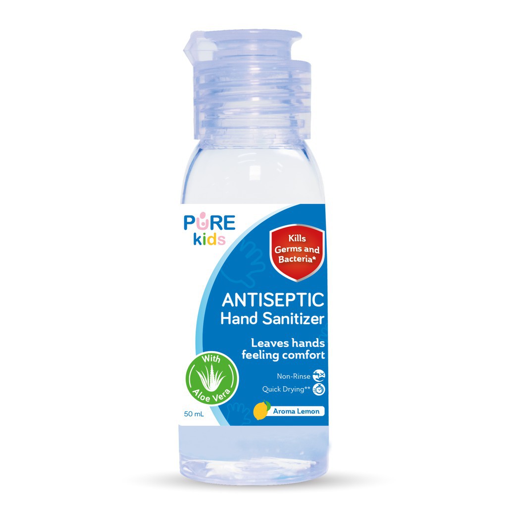 Pure Kids Antiseptic Hand Sanitizer Pembersih Tangan Lemon 50ml