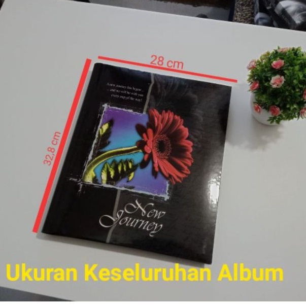 ALBUM FOTO MAGNETIK BESAR SPIRAL WHITE SHEET FREE BOX