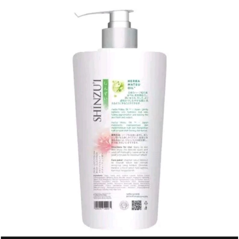shinzui body wash 480ml pump sabun mandi cair sinzui