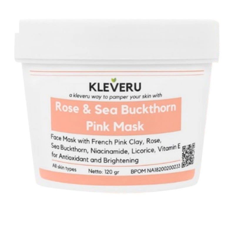 KLEVERU Rose and Sea Buckthorn Pink Mask 120gr 50gr