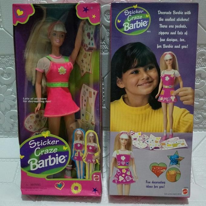 Barbie Original Mattel/ Barbie Bisa Ditekuk/ Vintage/ Jadul/ Sticker
