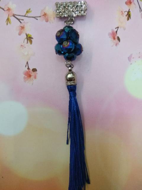 BARU !!! Bros Dagu Juntai Tassel Kristal/Bros Hijab Kekinian/bros tassel murah by TokoPelangiNicer