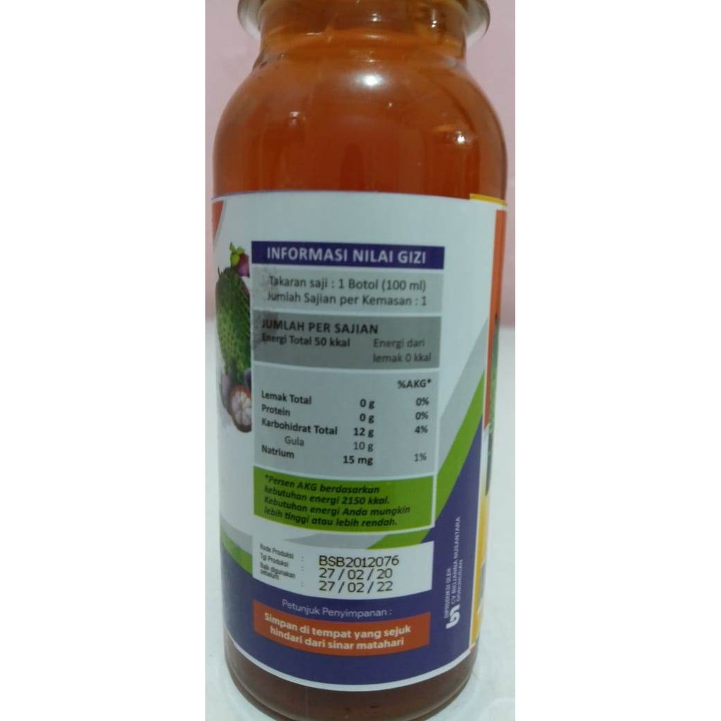 PROMO BIOJANNA SARI BUAH PROBIOTIK SARI MANGGIS SIRSAK
