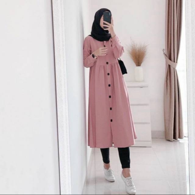 ZUVIA / DZUVIA TUNIK / long tunik / tunik murah / atasan / moscrepe