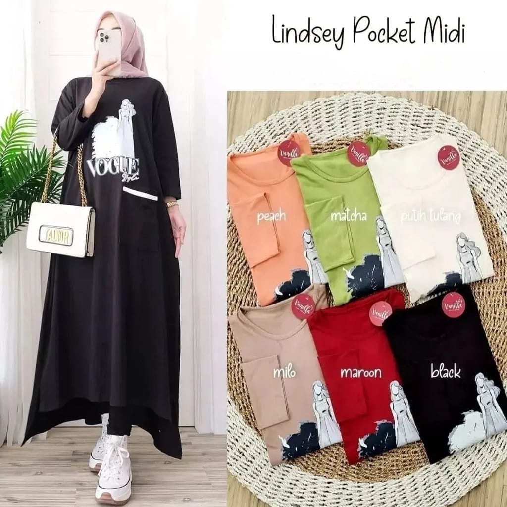 LINDSEY POCKET MIDI DRESS COMBED APK SABLON  UKURAN S M L XL XXL BUSANA MUSLIM REMAJA TANGGUNG MIDI DRESS COMBED JUMBO LONG TUNIK KAOS BAJU ATASAN MIDI DRES  MUSLIM GAMIS CASUAL WANITA TERBARU TUNIK COMBED DRES COMBED SIMPLE VIRAL BUSANA MUSLIM  SPORTY