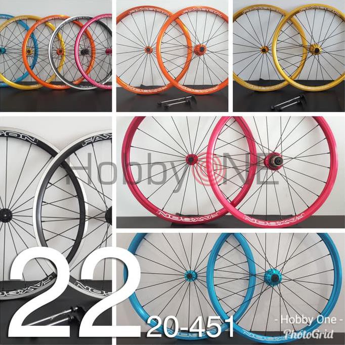 Faxson Colorful Wheelset 22 Inchi 20-451 - Profile 25Mm - Dahon Tern
