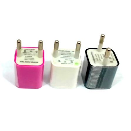 Adaptor Charger Mini Warna Warni Untuk Powerbank MP3 MP4 HP Lampu [MG15]