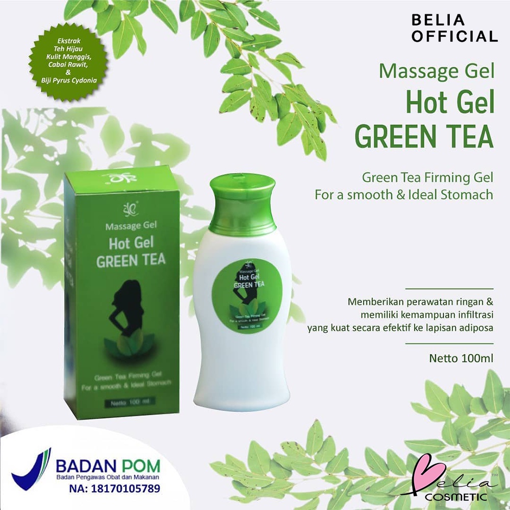 ❤ BELIA ❤ SYB Hot Gel Green Tea | Paprika | Hot Gel | Penghilang Lemak Badan (✔BPOM)