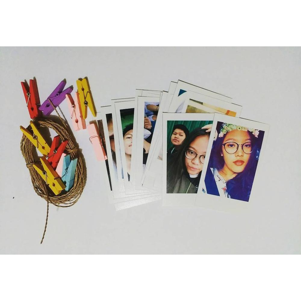 PAKET POLAROID  + WOODENCLIP + TALI RAMI