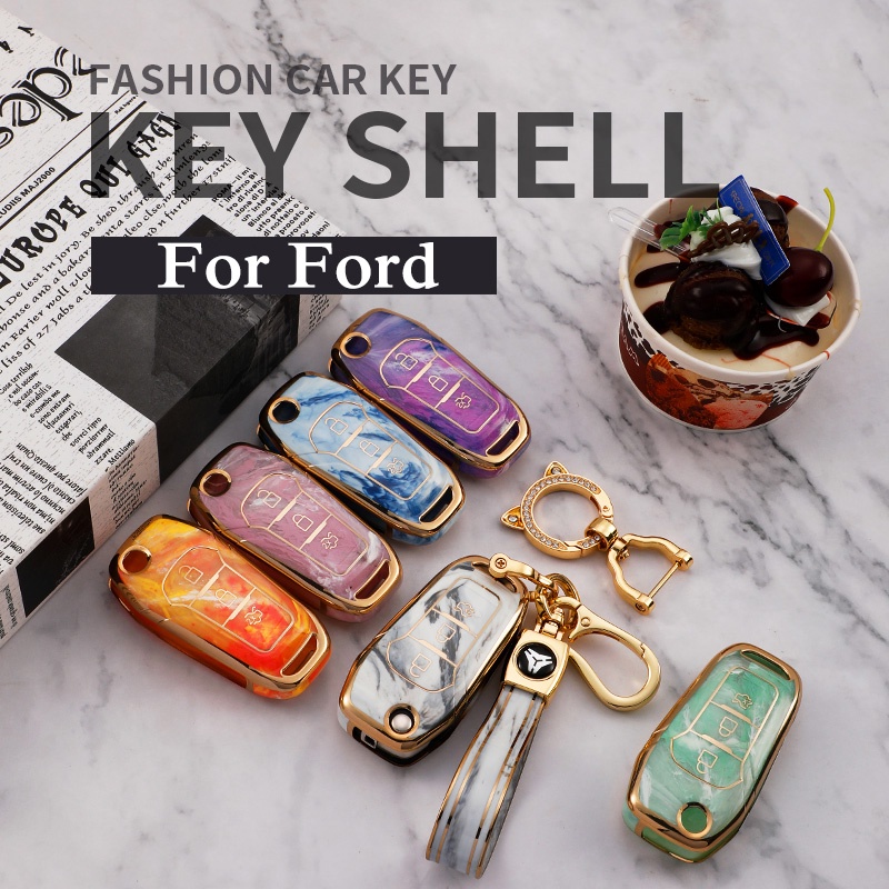 Casing Kunci Remote Mobil Untuk Ford Focus 3 4 ST Mondeo 5 MK5 Mustang F-150 Explorer Edge Fiesta Kuga MK3