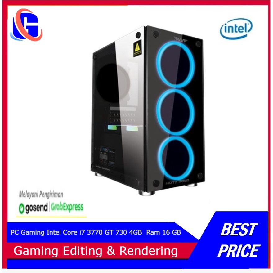 PC Gaming Intel Core i7 3770 GT 730 4GB  Ram 16 GB