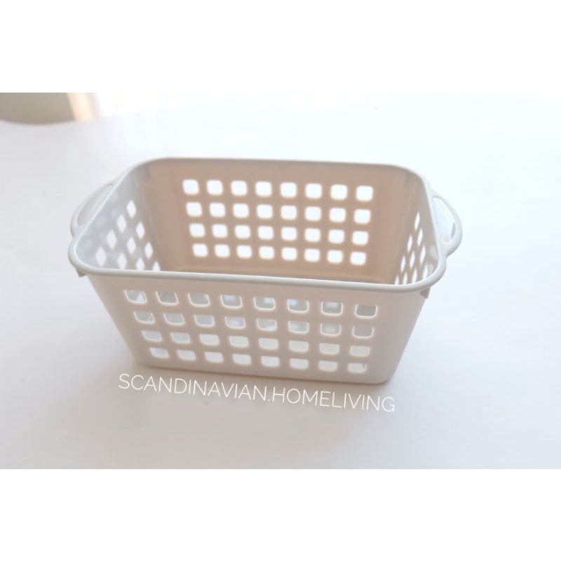 KERANJANG PLASTIK SERBAGUNA / KERANJANG PLASTIK / WADAH SERBAGUNA / KERANJANG AESTETIC