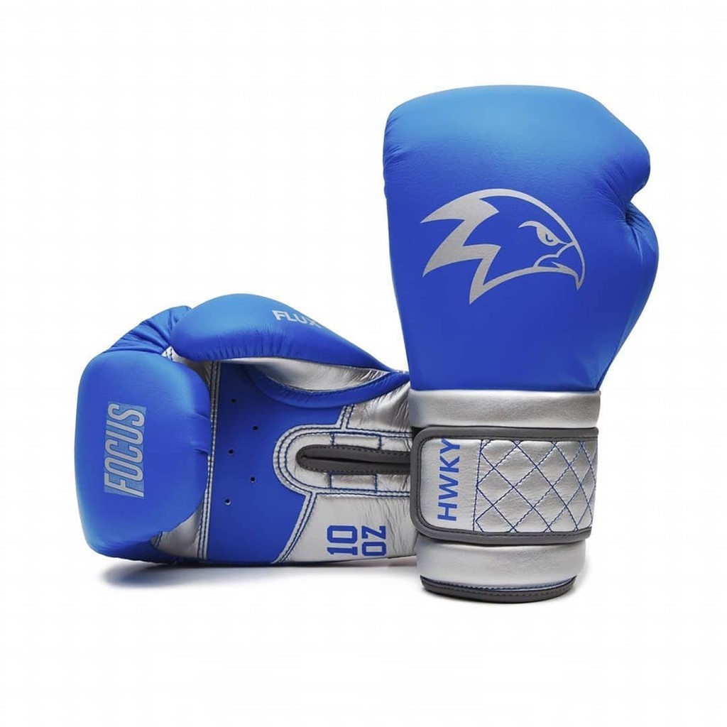Hawkeye Fightwear Boxing Glove - Focus Navy Plated Blue - Sarung Tinju Muaythai Biru