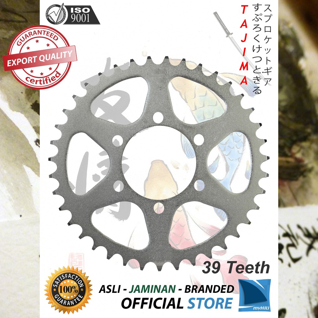 Gigi Tarik 520-39T KAWASAKI Ninja RR / Mercy Gir Belakang - Rear Sprocket Gear TAJIMA