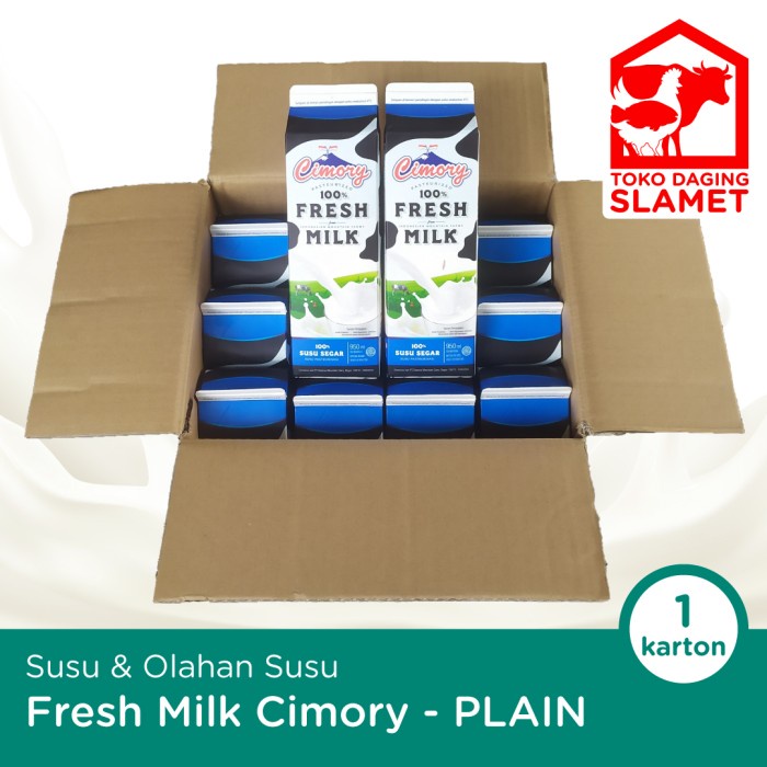 

Susu Fresh Milk Cimory Plain 1 Liter 1 Karton 12 pcs