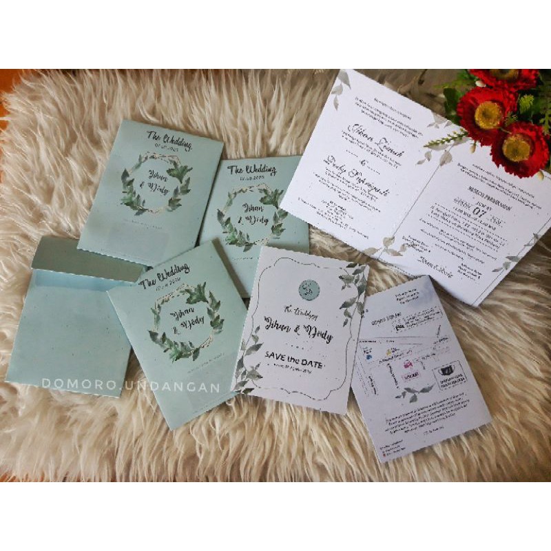 undangan pernikahan murah pakai amplop,rustic,simpel,cantik