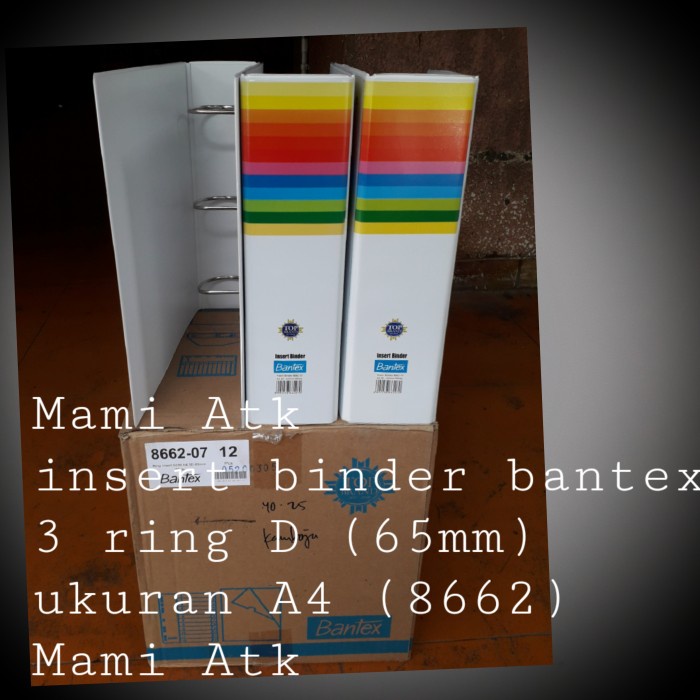 

Menakjubkan Insert Ring Binder Bantex 3 Ring D 65Mm Size A4 No Ref 8662 Bagus