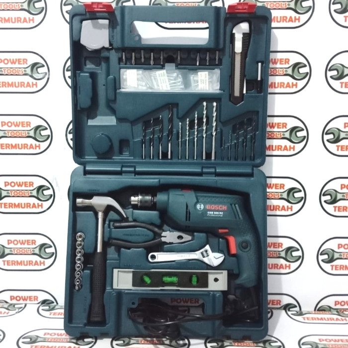 Bor Impact Set BOSCH GSB 500 RE Bor Tembok Beton Besi 10 mm GSB500RE