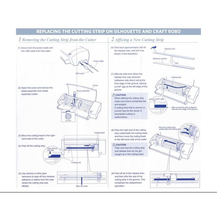 Silhouette Cameo 3 Replacement Cutting Strip   Cameo  Silhouette